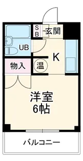 ウエストグレイン【204号室】の間取り