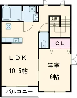 オトアⅠ【2階】の間取り