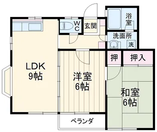 南希レジデンスB棟【1階】の間取り