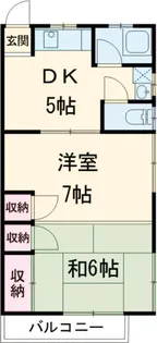 ハイツ松本【2階】の間取り