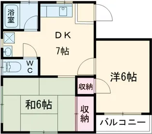 フォレストハイム【A-202号室】の間取り