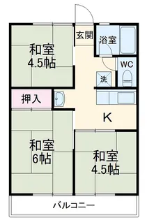 シティハイムサンシャイン【2階】の間取り
