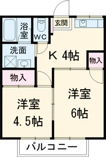 ハウスミニオン【103号室】の間取り