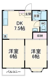 ブランメゾン長後【2階】の間取り