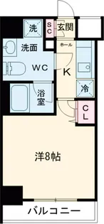 ユリカロゼAZ梅島【902号室】の間取り