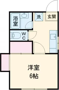 コーポ桜井【202号室】の間取り