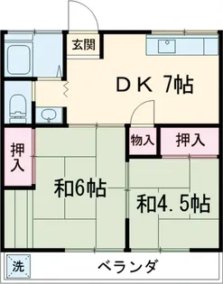コーポモネ【203号室】の間取り