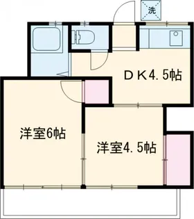 山田屋荘【202号室】の間取り