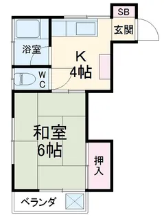 ハイツ須賀A棟【2階】の間取り