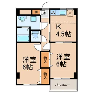 グランディー・ヤマト【1階】の間取り