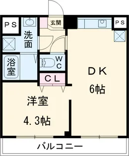 シトラスユノス京葉蘇我【3階】の間取り