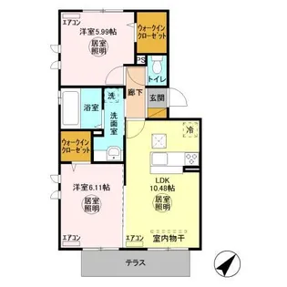 エル・ドラド【1階】の間取り