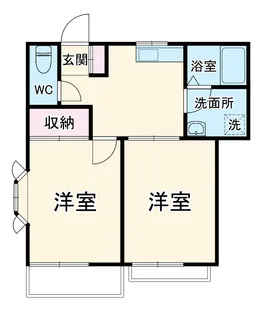 ハイツ雅【2階】の間取り