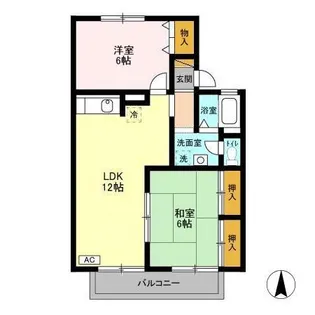 アルカディア Ⅲ【2階】の間取り