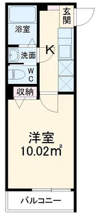 Raffine芝【205号室】の間取り