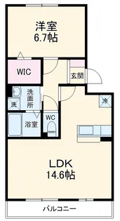 コーポスカイF【3階】の間取り