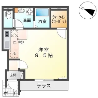 リバティハイム【1階】の間取り