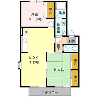 メゾンボナール EF【2階】の間取り