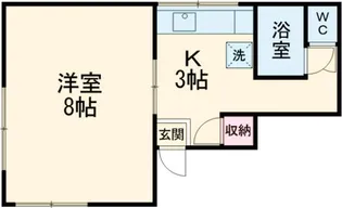 奥戸パレス1【2階】の間取り