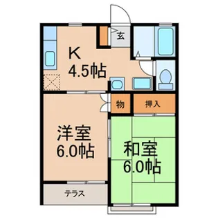 ロイヤル桜木【1階】の間取り