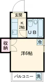 タウンパレスコヤマ【205号室】の間取り