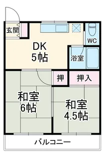 コーポ駒【2階】の間取り