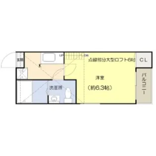 サニーサイド千葉【2階】の間取り