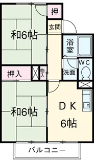 セジュールマルイチA【105号室】の間取り