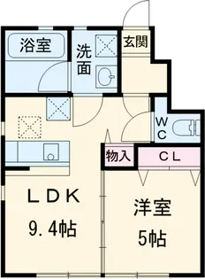レスタシア星久喜【1階】の間取り