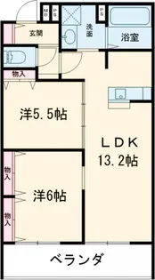アルページュ久我山【2階】の間取り