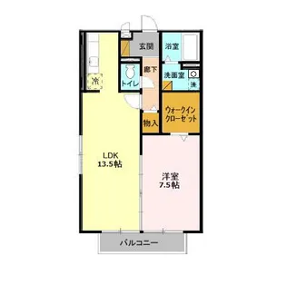 グリーンコート貝塚3号館【203号室】の間取り