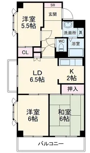 サンドミールさわらび【2階】の間取り