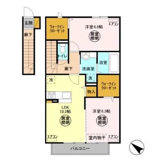コモド【2階】の間取り