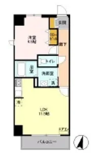 ドゥ セードル【5階】の間取り