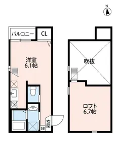 Castilloいのはな【2階】の間取り