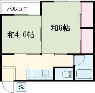 第一鑓溝荘【2階】の間取り