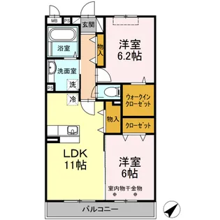 サンレーモ【3階】の間取り