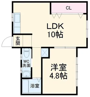 コーポイマダ【1階】の間取り