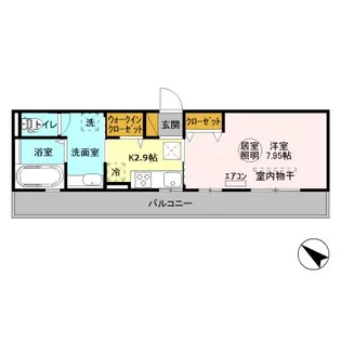 PEGASUS OKUBO【1階】の間取り