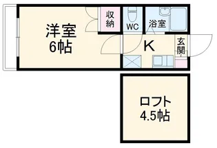 グリーンミューズ【203号室】の間取り