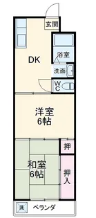 芝ハイツ峰【3階】の間取り