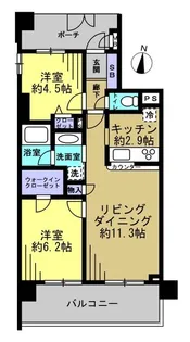 ヴェント蘇我エミネンテ・ガーデン【6階】の間取り