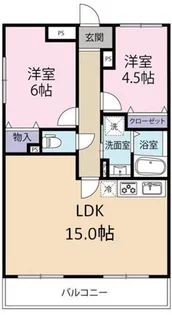 フローラ千葉中央【1階】の間取り