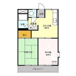 リバーサイドB【2階】の間取り