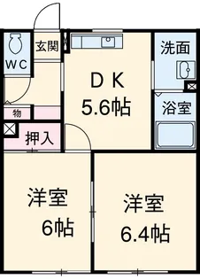 しおさいの丘D【2階】の間取り