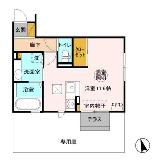 プランタン【1階】の間取り