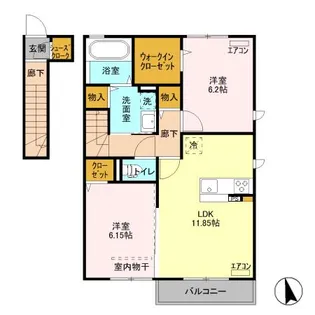 フェニックス【2階】の間取り