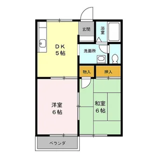 ジュネス・シャトー Ⅲ【1階】の間取り