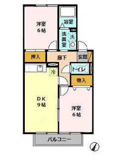 グランメールハイム 壱・弐番館【1-202号室】の間取り