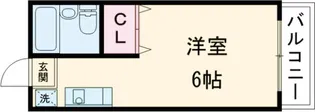 フローラル町田【201号室】の間取り